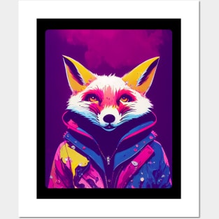 Fox in a jacket Posters and Art